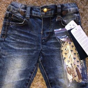 Denim Trouser w/ suspenders